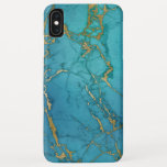 Capa Para iPhone Da Case-Mate Impressão Moderno Elegante Marble Azul e Dourado<br><div class="desc">Capa de telefone Moderna Elegante Marble Azul e Dourada. Esta capa de telefone mágica falsa pode ser personalizada para cobrir o seu telefone com estilo. Entre em contato com o designer para obter produtos correspondentes personalizados.</div>