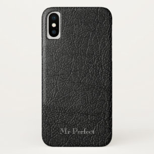 Capa Para iPhone Da Case-Mate Impressionante sentido preto de couro personalizá