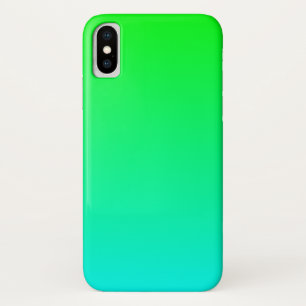 Capa Para iPhone X Inclinação do limão do Aqua