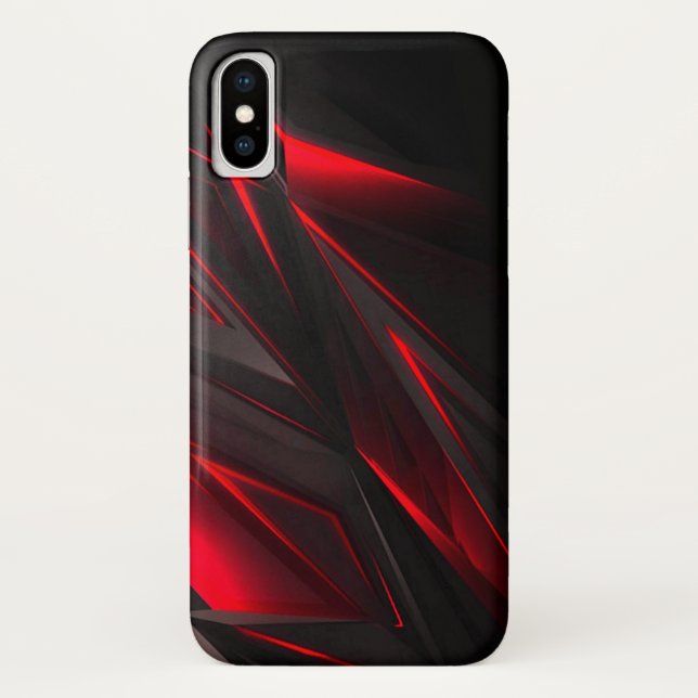 Capa Para iPhone, Case-Mate Incrível Vermelho ao Design Abstrato Ponto (Verso)