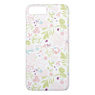 Capa iPhone 8 Plus/7 Plus indicação do teste padrão floral