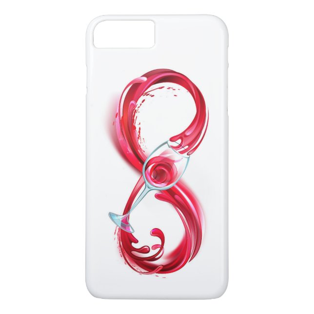 Capa Para iPhone, Case-Mate Infinidade com vinho tinto (Verso)
