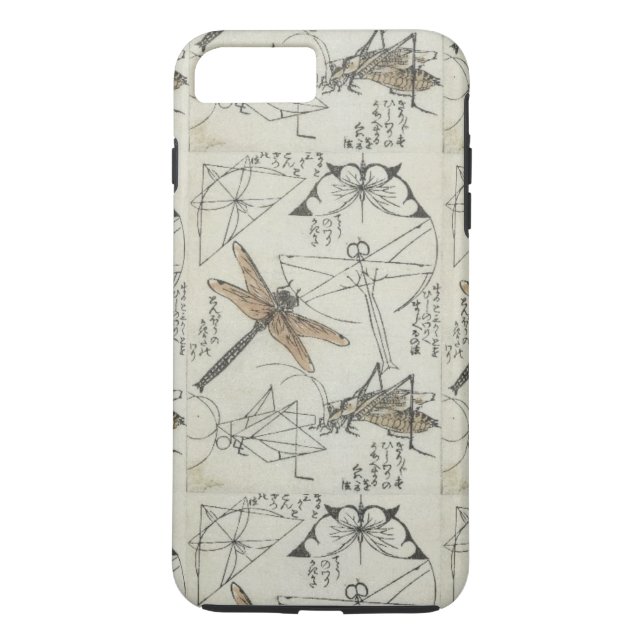 Capa Para iPhone, Case-Mate Insetos de Katsushika Hokusai (Verso)