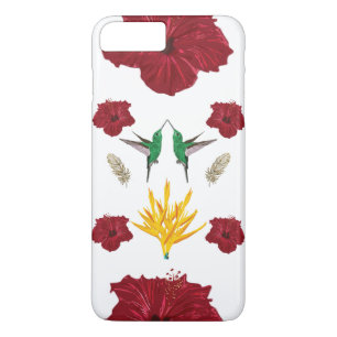 Capa iPhone 8 Plus/7 Plus inspiração de beija-flores