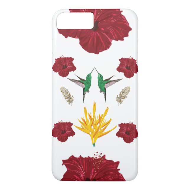 Capa Para iPhone, Case-Mate inspiração de beija-flores (Verso)