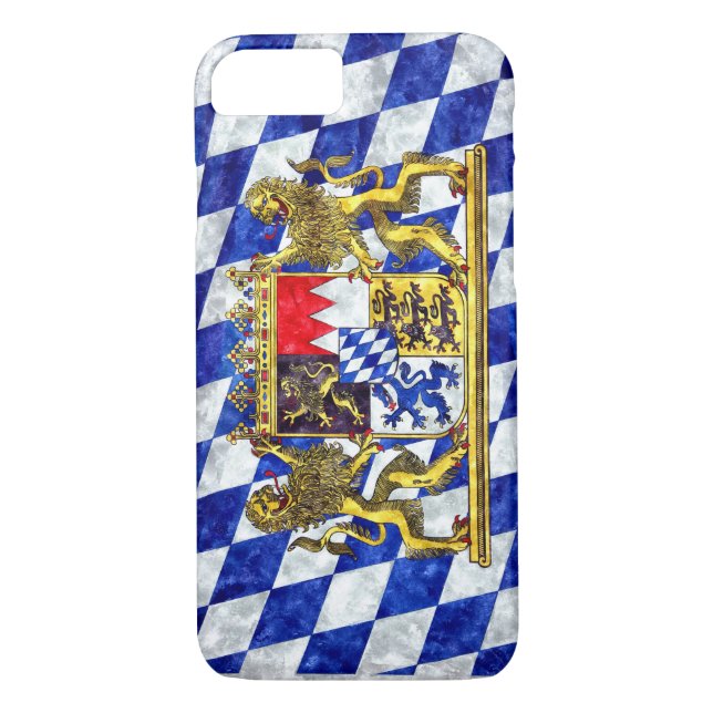Capa Para iPhone, Case-Mate iPhone 7 Plus Caso "Flag of Bavaria" (Bandeira da  (Verso)