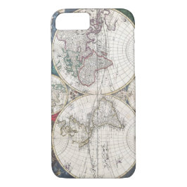 Capa iPhone 8/7 iPhone do globo da terra do mapa do mundo do