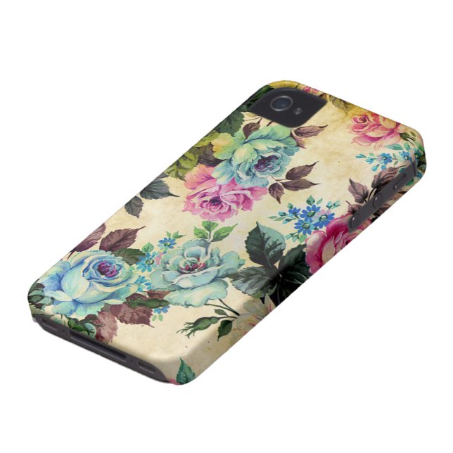 Capa Para iPhone, Case-Mate iPhone floral antigo 4 da case mate (Base)