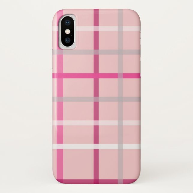 Capa Para iPhone, Case-Mate iPhone/iPad de Xadrez rosa (Verso)