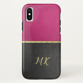 Capa Para iPhone Da Case-Mate iPhone/iPad, preto e rosa, monograma