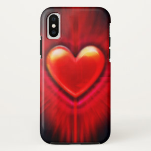 Capa Para iPhone Da Case-Mate iPhone XS case Red & Black Heardesign.
