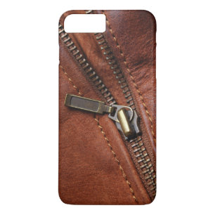 Capa Para iPhone Da Case-Mate iPhone: Zipper da Jaqueta Brown Leather Biker