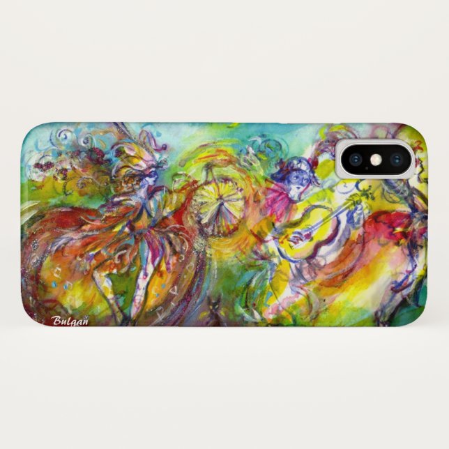 Capa Para iPhone, Case-Mate ITALIANO CARNIVAL / Dança,Música,Teatro (Verso (Horizontal))