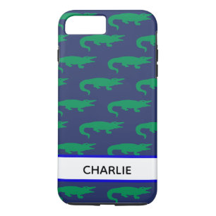 Capa iPhone 8 Plus/7 Plus Jacaré Monogramado Préppy