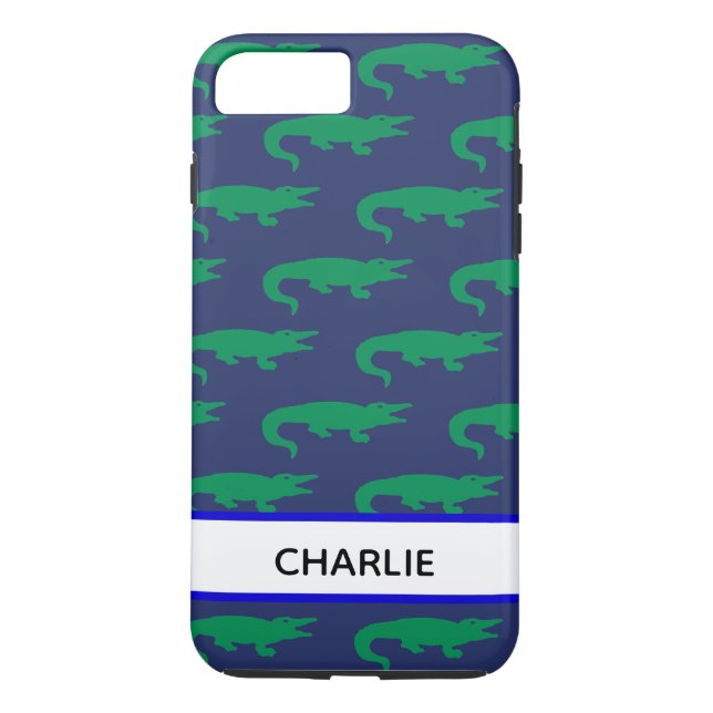 Capa Para iPhone, Case-Mate Jacaré Monogramado Préppy (Verso)