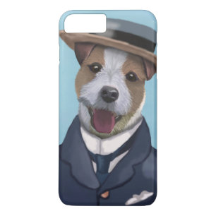 Capa iPhone 8 Plus/7 Plus Jack Russell em Boater