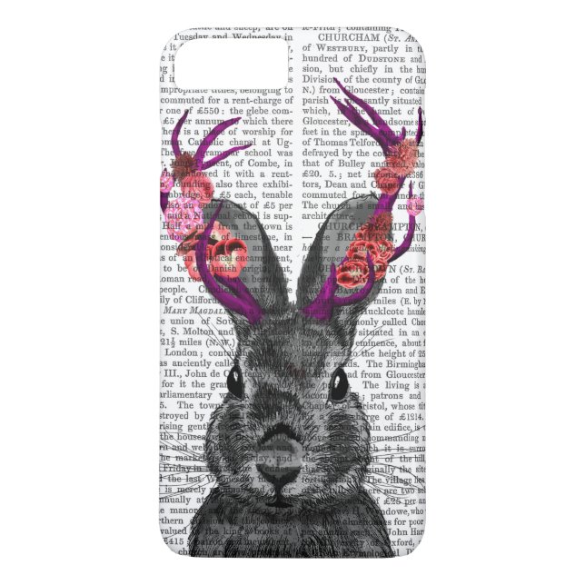 Capa Para iPhone, Case-Mate Jackalope com traficantes cor-de-rosa (Verso)