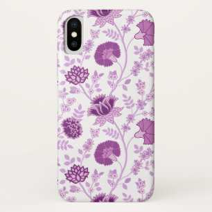 Capa Para iPhone Da Case-Mate Jacobean Floral Big Pattern Pinks em Branco