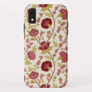 Capa Para iPhone Da Case-Mate Jacobean Floral Big Pattern Reds Pinks Dourado Cre