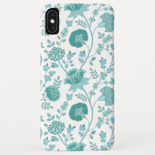 Capa Para iPhone Da Case-Mate Jacobean Floral Big Pattern Teals on White