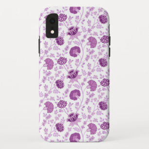Capa Para iPhone Da Case-Mate Jacobean Floral Repetir Padrão Pinks em Branco