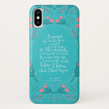 Jane Austen Orgulho e Preconceito Teal & Pink Flor