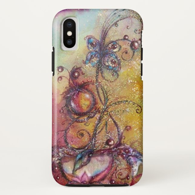CAPA PARA iPhone, Case-Mate  JARDIM DAS SOMBRAS PERDIDAS -PLANTA DE BORBOLETA M (Verso)