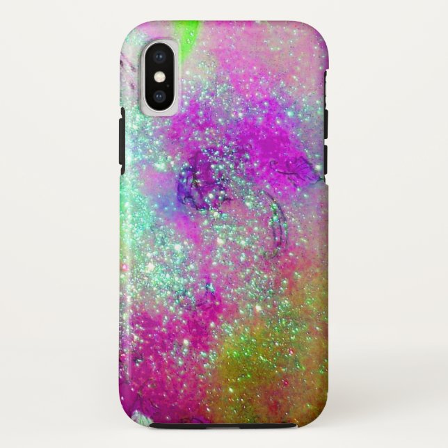 Capa Para iPhone, Case-Mate JARDIM DAS SOMBRAS PERDIDAS - violeta roxa rosa (Verso)