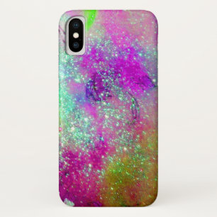Capa Para iPhone X JARDIM DAS SOMBRAS PERDIDAS - violeta roxa rosa