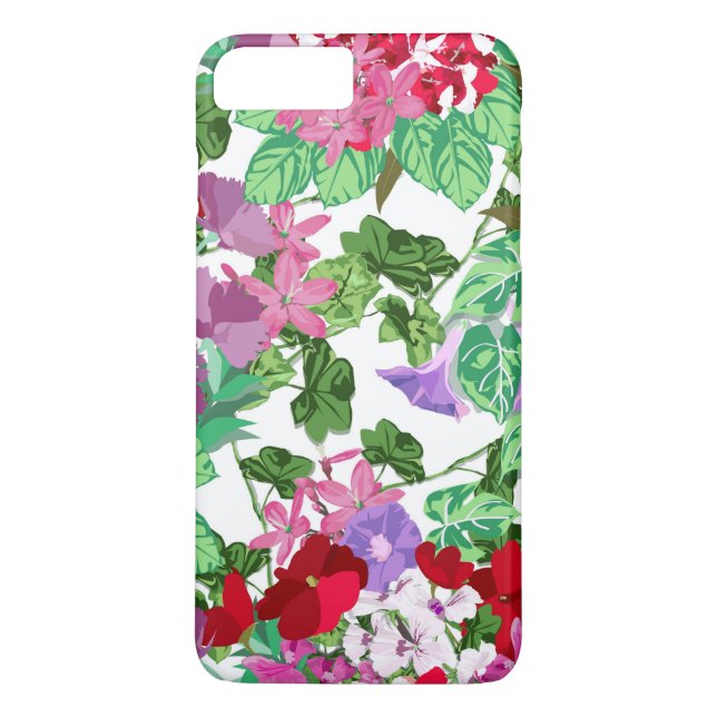 Capa Para iPhone, Case-Mate Jardim de Flores Verdes de Verão (Verso)