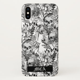 Capa Para iPhone Da Case-Mate Jardim do crânio da aguarela