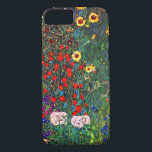 Capa iPhone 8/7 Jardim Flor Gustav Klimt<br><div class="desc">capas de iphone que apresenta o Jardim de Fazendas de pintura a óleo de Gustav Klimt com girassóis (1907). Um belo jardim de girassóis e belas flores azuis,  vermelhas,  roxas,  rosa e brancas. Um presente de excelente para fãs de Arte Nouveau e de Arte Austríaca.</div>
