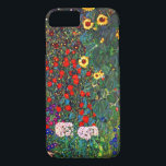 Capa iPhone 8/7  Jardim Flor Gustav Klimt<br><div class="desc">capas de iphone que apresenta o Jardim de Fazendas de pintura a óleo de Gustav Klimt com girassóis (1907). Um belo jardim de girassóis e belas flores azuis,  vermelhas,  roxas,  rosa e brancas. Um presente de excelente para fãs de Arte Nouveau e de Arte Austríaca.</div>