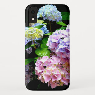 Capa Para iPhone Da Case-Mate Jardim Hydrangea, rosa, azul, floral roxo
