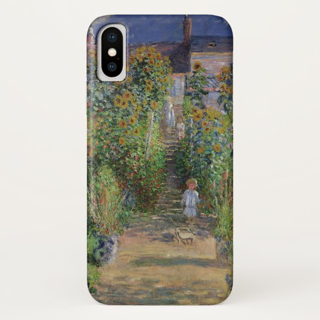Capa Para iPhone, Case-Mate Jardim Monet Vetheuil Pintura Impressionista de Fl (Verso)