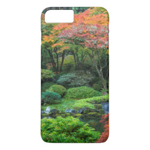Capa iPhone 8 Plus/7 Plus Jardins Japoneses no Outono em Portland, Oregon 3