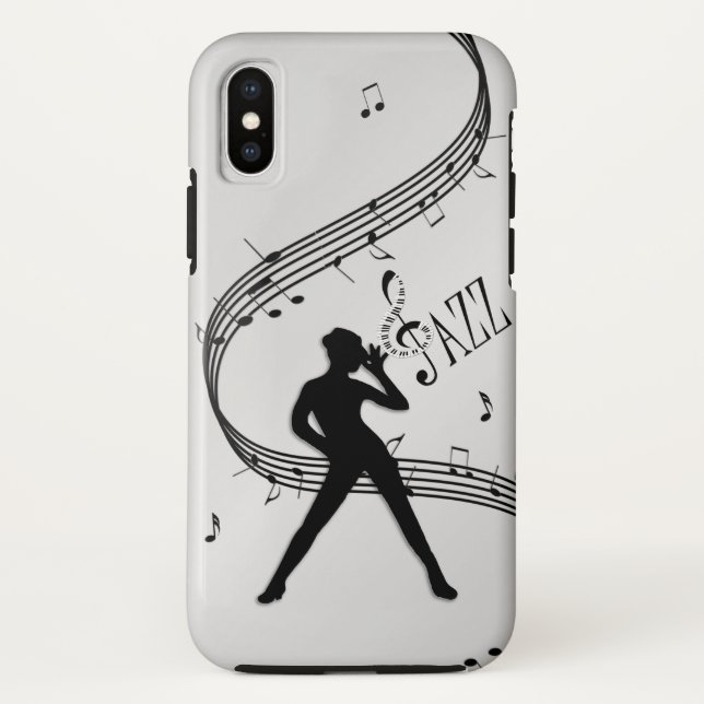 Capa Para iPhone, Case-Mate Jazz Dance Silver (Verso)