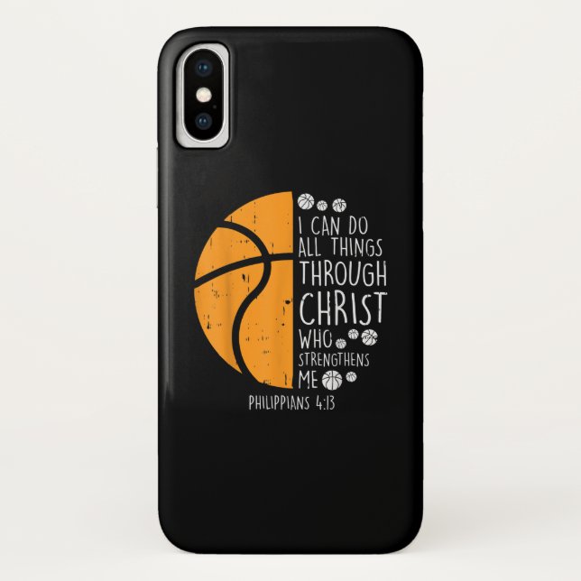 Capa Para iPhone, Case-Mate Jesus Amor | Posso Fazer Tudo Através Do Cristo (Verso)
