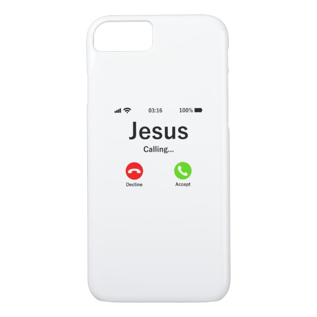 Capa Para iPhone, Case-Mate Jesus Está Ligando - Cristão (Verso)