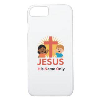 Capa iPhone 8/7 Jesus - His Name Only (New Logo)