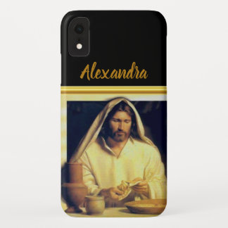 Capa Para iPhone Da Case-Mate Jesus quebrando pão Matthew 14-13 estrias Douradas