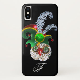 CAPA PARA iPhone X JEWEL OWL, ELF HAT, SHAMROCK E PENAS DE DIAMANTE