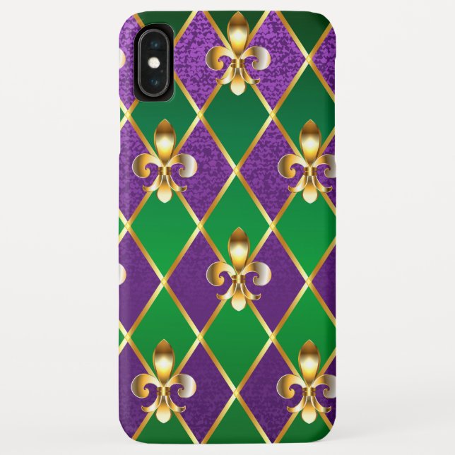 Capa Para iPhone, Case-Mate Jewelry Background Mardi Gras (Verso)
