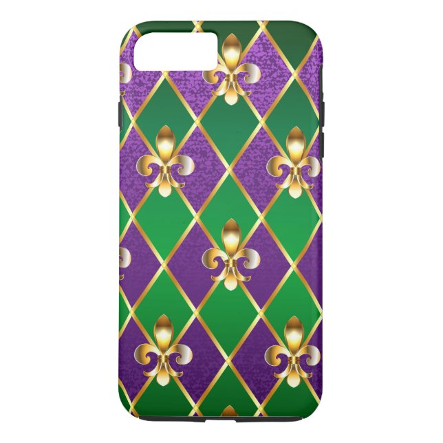 Capa Para iPhone, Case-Mate Jewelry Background Mardi Gras (Verso)