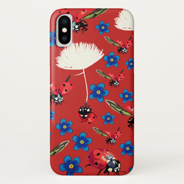 Capa Para iPhone, Case-Mate Joaninhas Apple iPhone X, Quase Invisível (Verso)