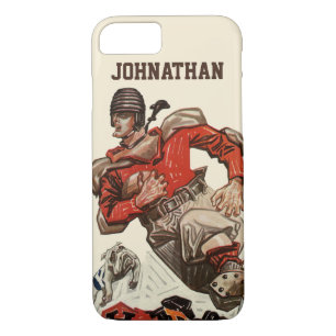 Capa Para iPhone Da Case-Mate Jogador de futebol do Vintage Sports Quarterback e