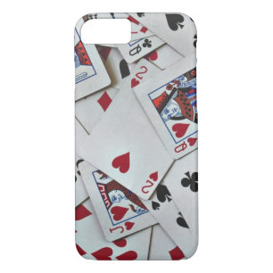 Capa iPhone 8/7 Jogando Cartões Jogos de Poker Rainha King