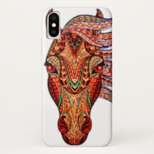 Capa Para iPhone Da Case-Mate Joia do cavalo mosaico colorido equestre