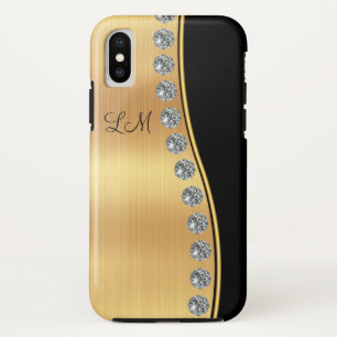 Capa Para iPhone Da Case-Mate Jóias do cristal de rocha do monograma