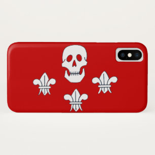 CAPA PARA iPhone X JOLLY ROGER SKULL E TRÊS MENTIRAS FLAG